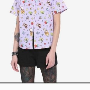 BTS/BT21 Hot topic   Fruity Drink Button Down Character Shirt